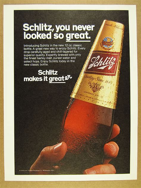 1979 schiltz beer commercials internet archive - Schlitz Brewery. The Schlitz Brewery, founded in 1849, has been a major presence in Milwaukee, Wisconsin for over 150 years. This iconic brewery was the first to make beer in the state, and went on to become the largest brewing company in the world by 1902. Schlitz was known for its innovative brewing processes, including the use of ...